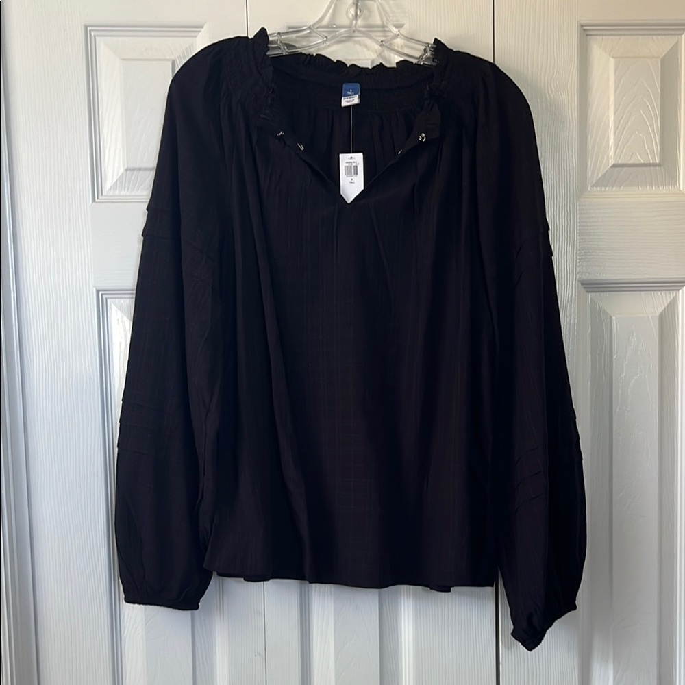 Elegant Black Women's Top S Tall